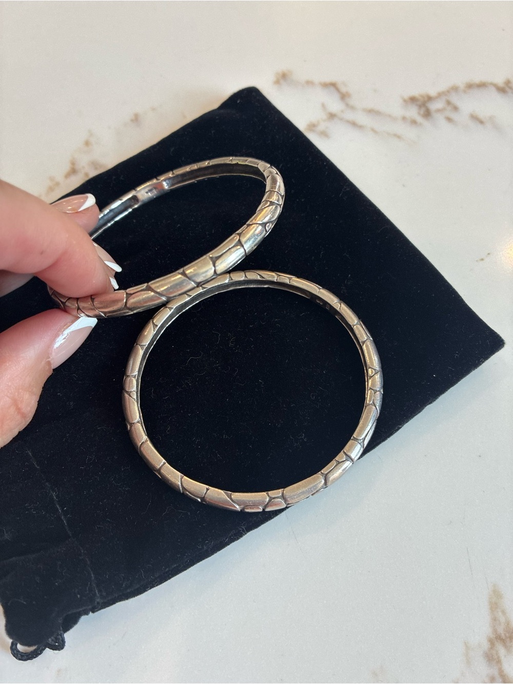 John Hardy silver bangle bracelet (2 available)
